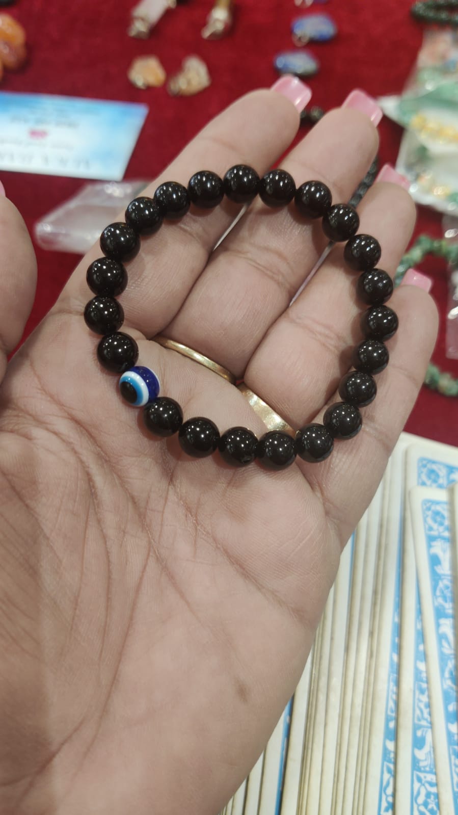 BLACK TOURMALINE NEGATIVITY REMOVAL HEALING BRACELET