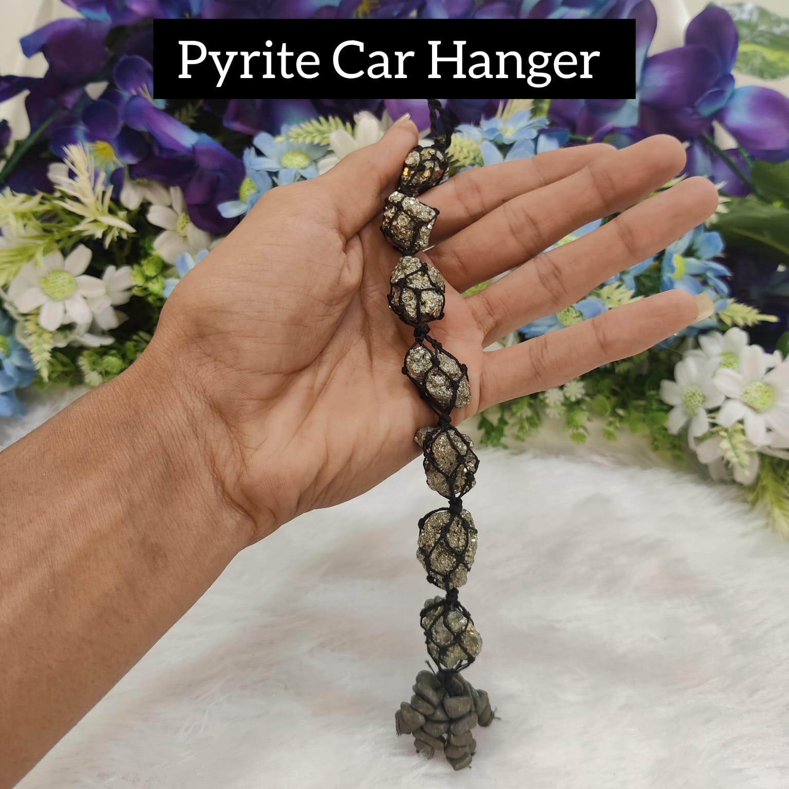 Pyrite Hanging for Car or Shop