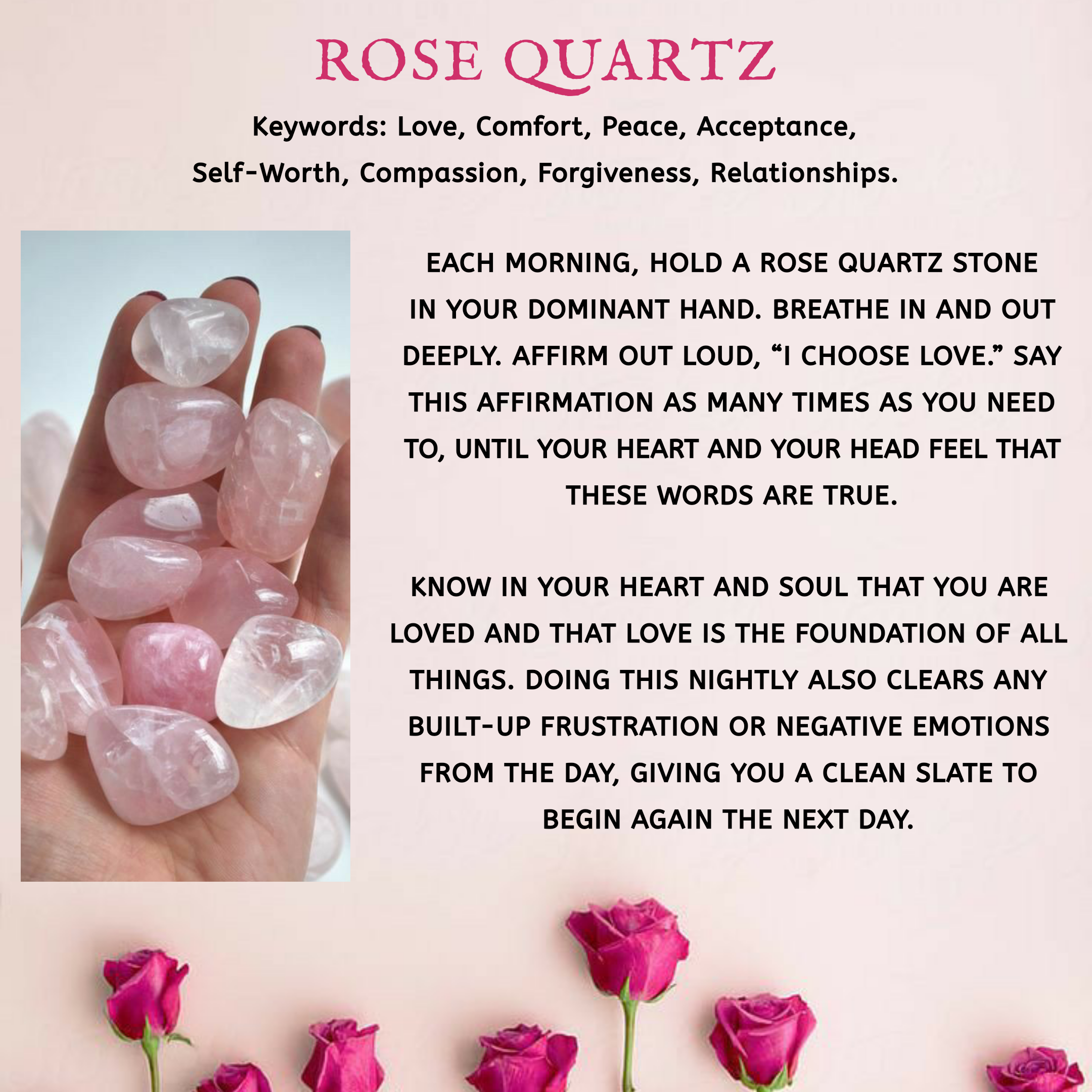 Rose Quartz Crystal Love Tree for a Loving Home & Healthy Relationships