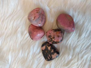 Rhodonite Tumble Stone for Heart Chakra Activation