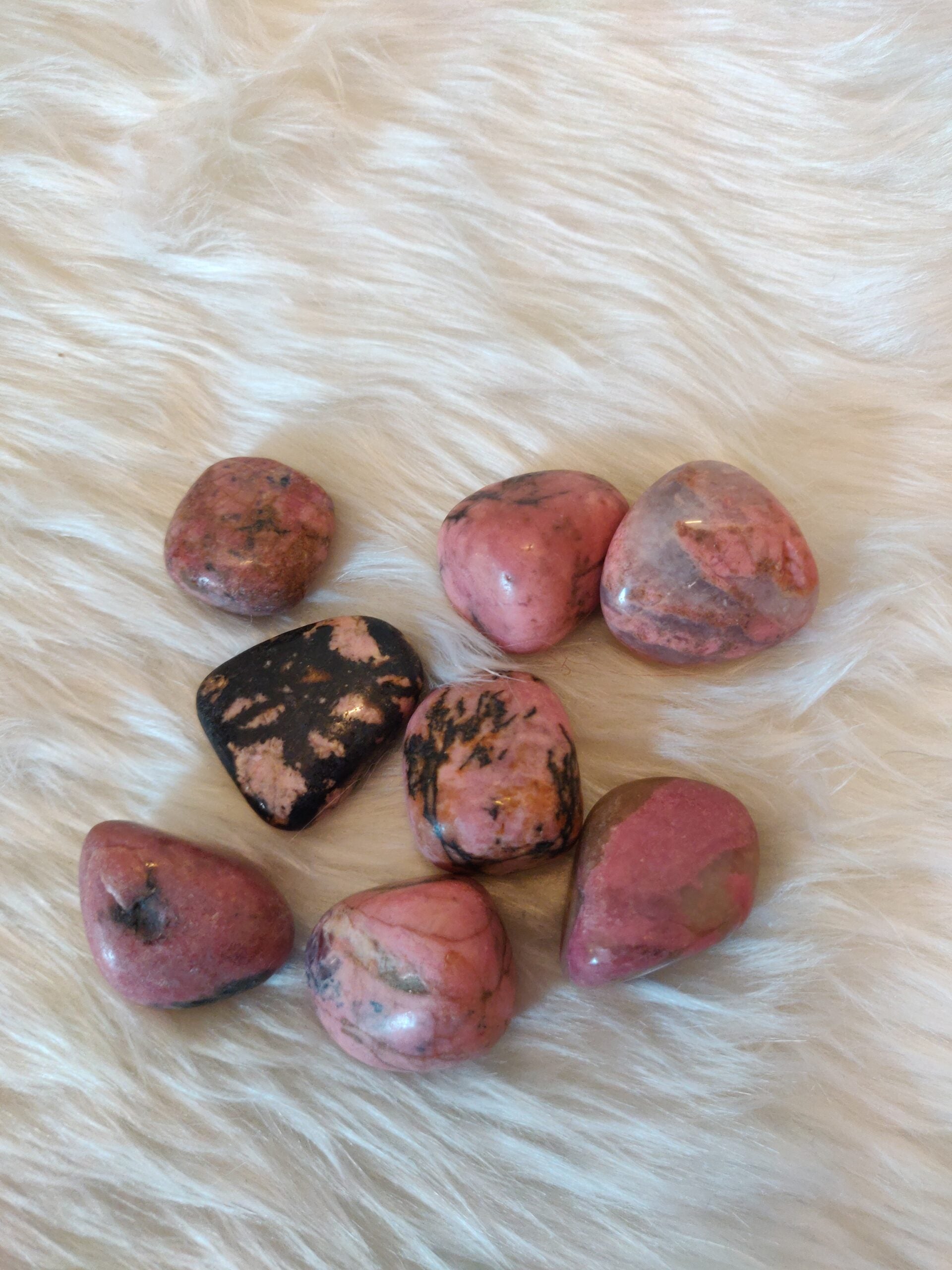 Rhodonite Tumble Stone for Heart Chakra Activation