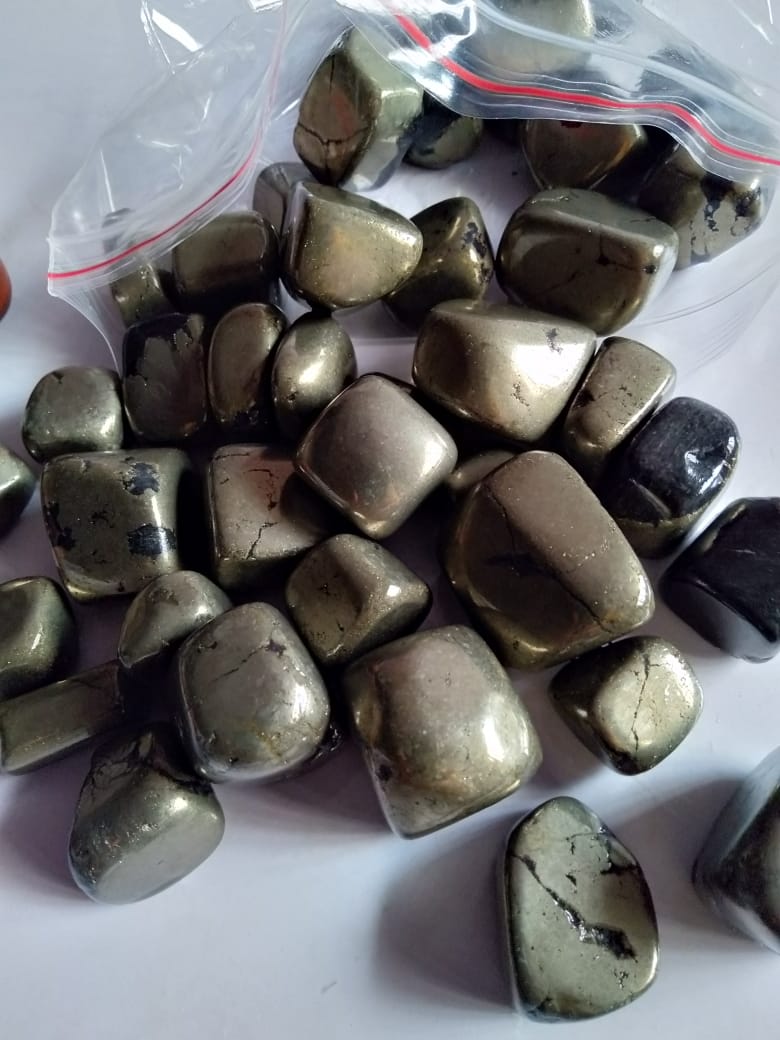 Pyrite Tumble Stone for Money & Procrastination