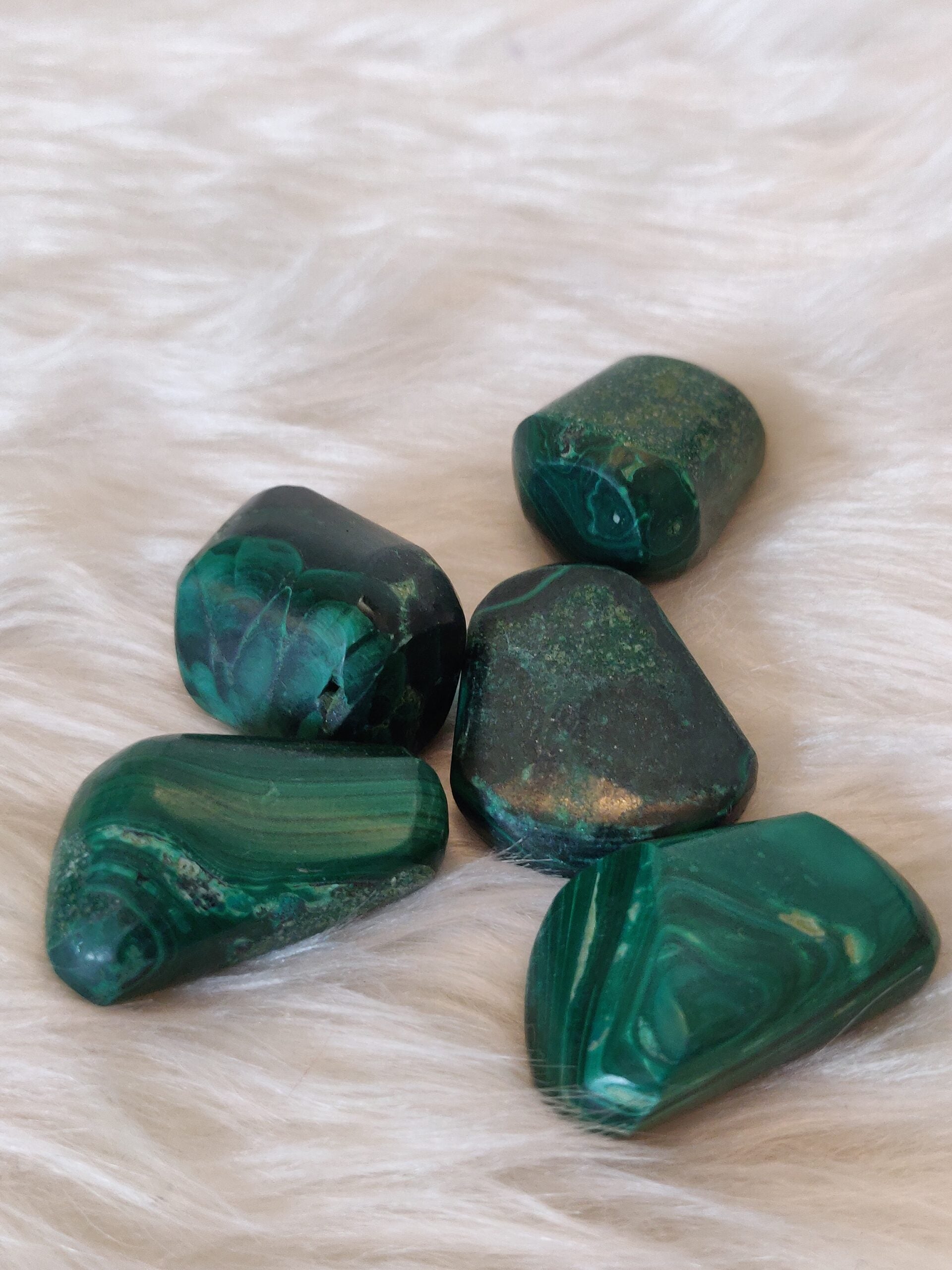 Malachite Tumble Stone for Immunity & Respiratory System boosting