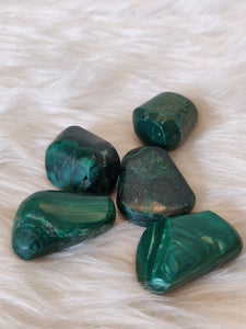 Malachite Tumble Stone for Immunity & Respiratory System boosting