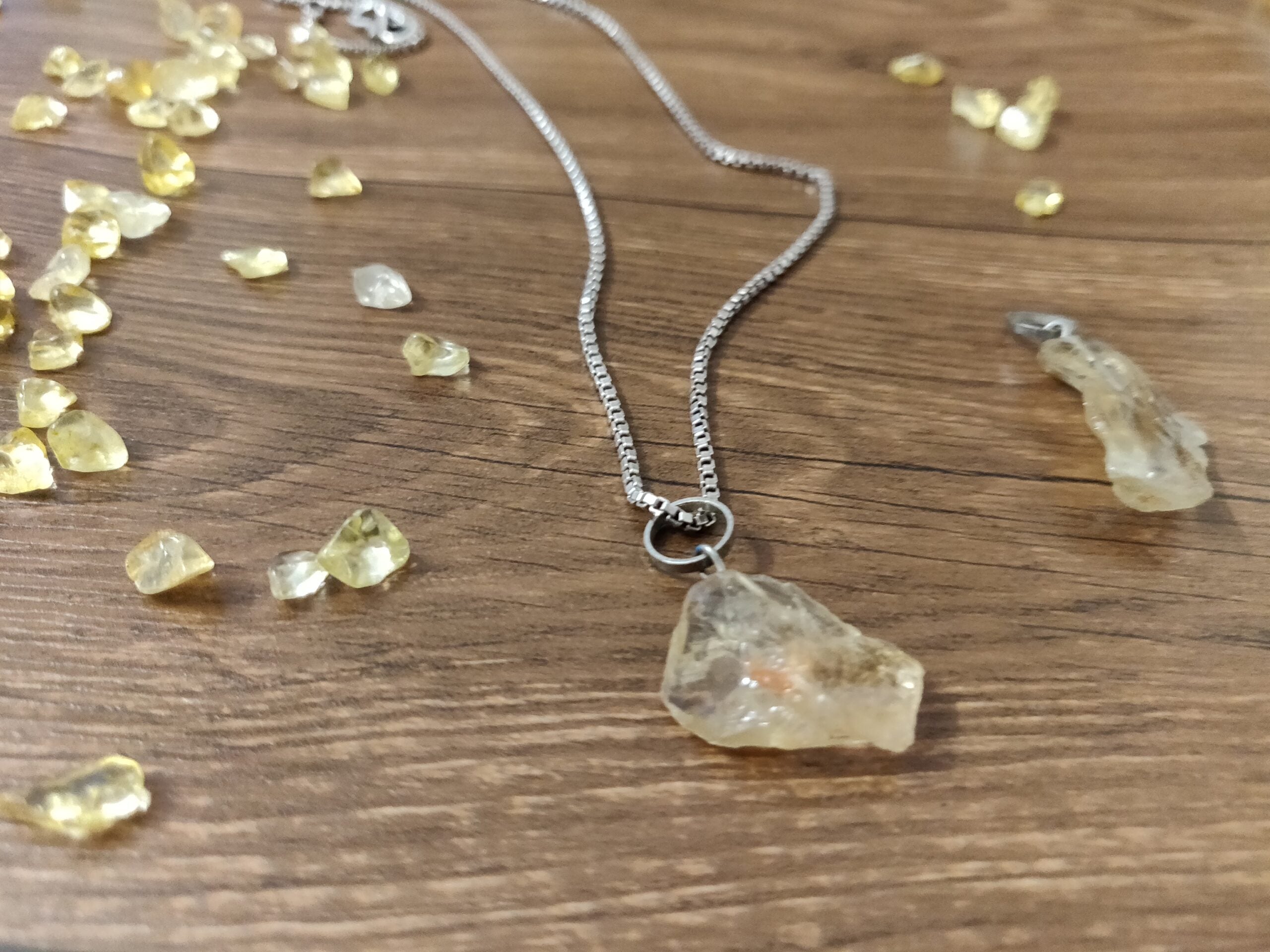 Citrine Tumble Pendant