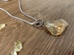 Citrine Tumble Pendant