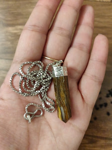 Tiger Eye Pencil Pendant