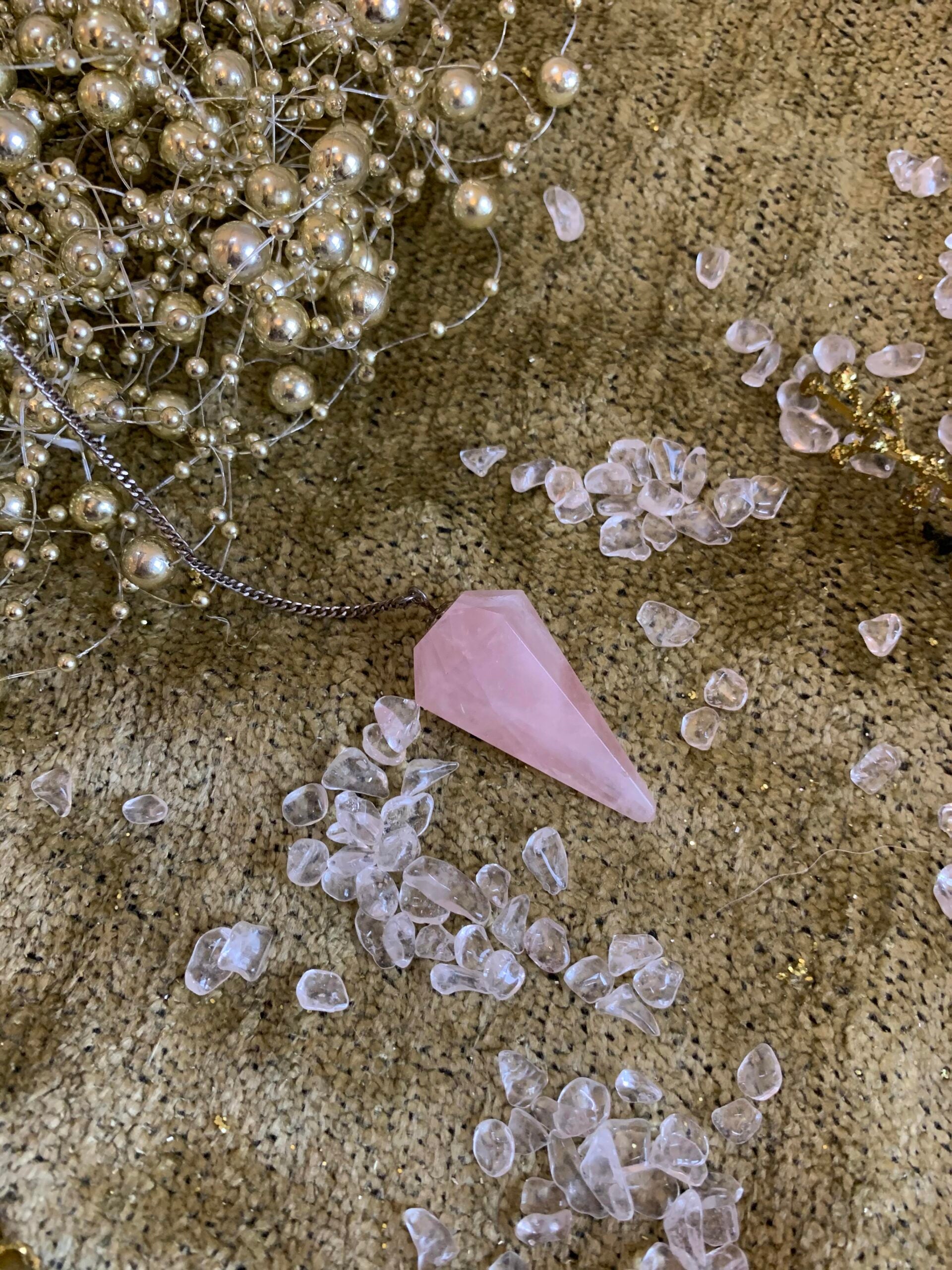 Rose Quartz Tumble Pendant for Love