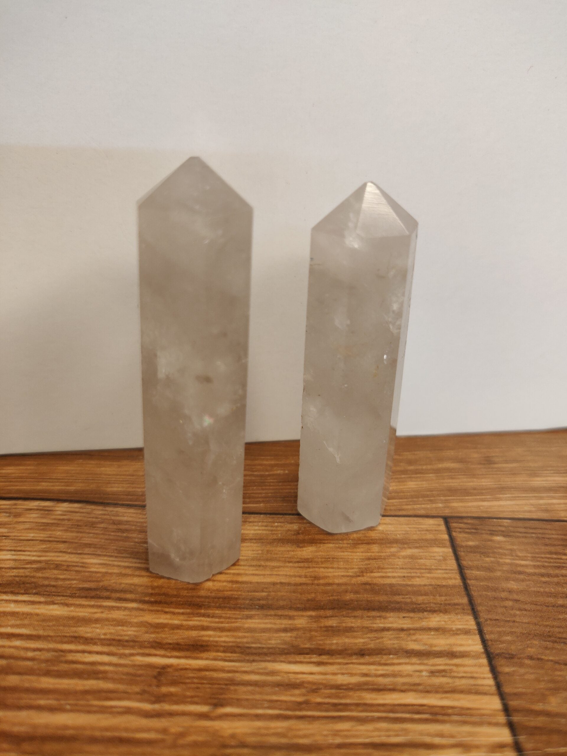 Smoky Crystal Quartz Pencil Set of 2 for Depression & Anxiety