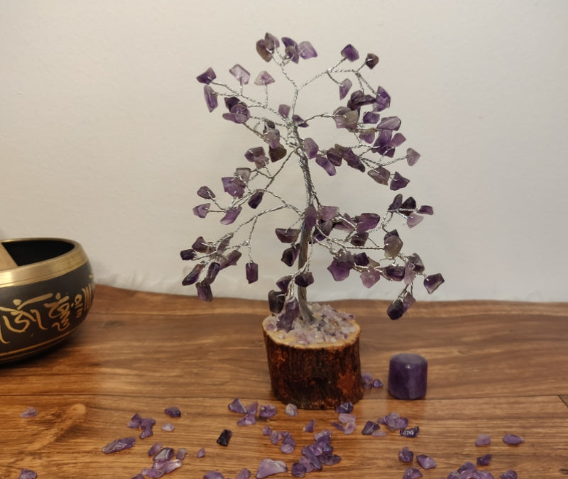 Amethyst Crystal Tree for a Peaceful , Abundant Home