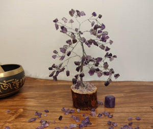 Amethyst Crystal Tree for a Peaceful , Abundant Home