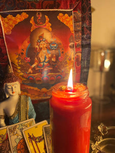 Love ritual candle