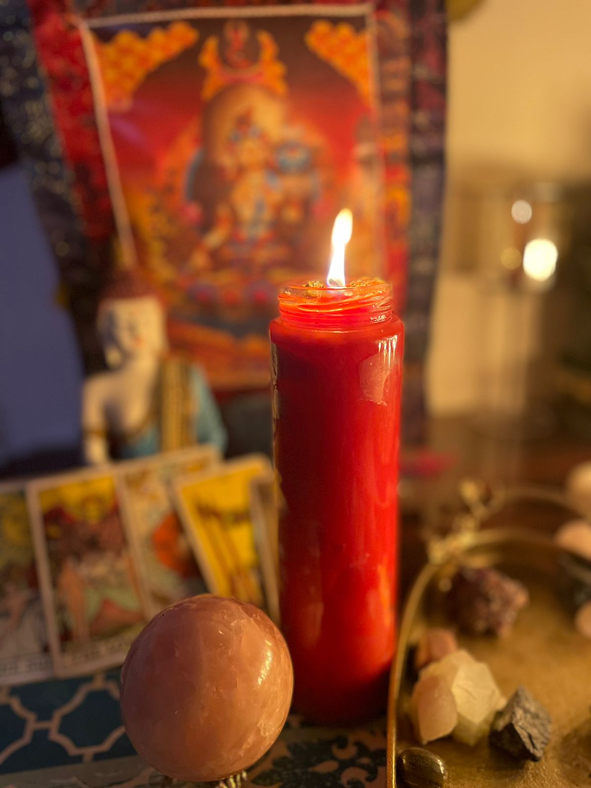 Love ritual candle