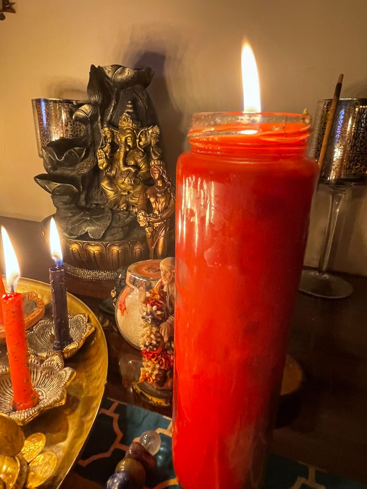 Love ritual candle