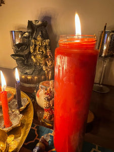 Love ritual candle